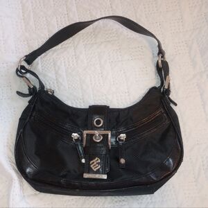 ROCAWEAR Designer Handbag Purse Black Shoulder bag Baguette Smaller